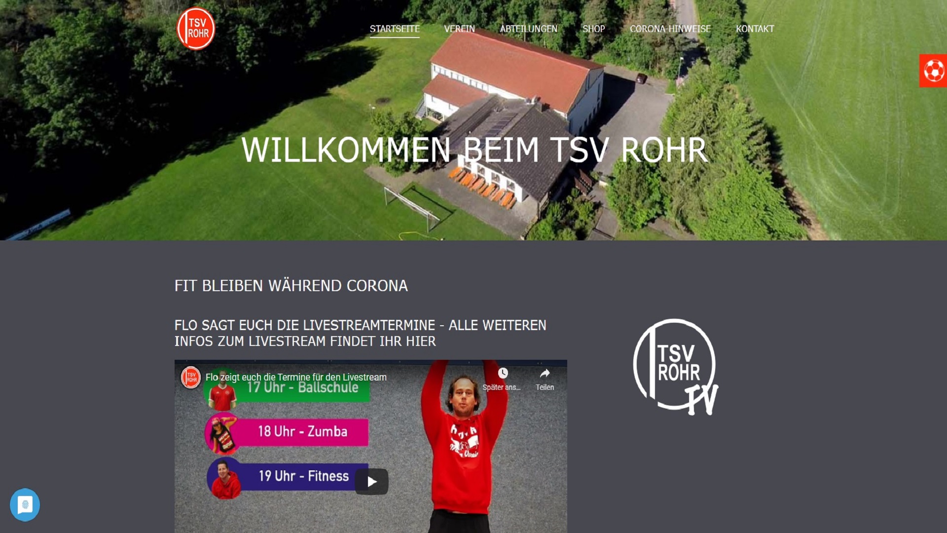 Screenshot: tsvrohr.de