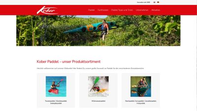 Screenshot: kober-paddel.de