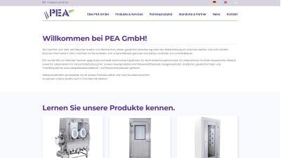 Screenshot: pea-gmbh.de