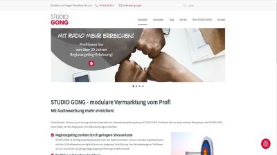 Screenshot: studio-gong.de