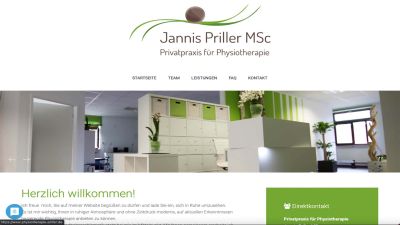 Screenshot: physiotherapie-priller.de