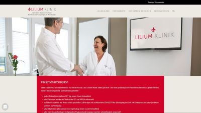 Screenshot: lilium-klinik.de